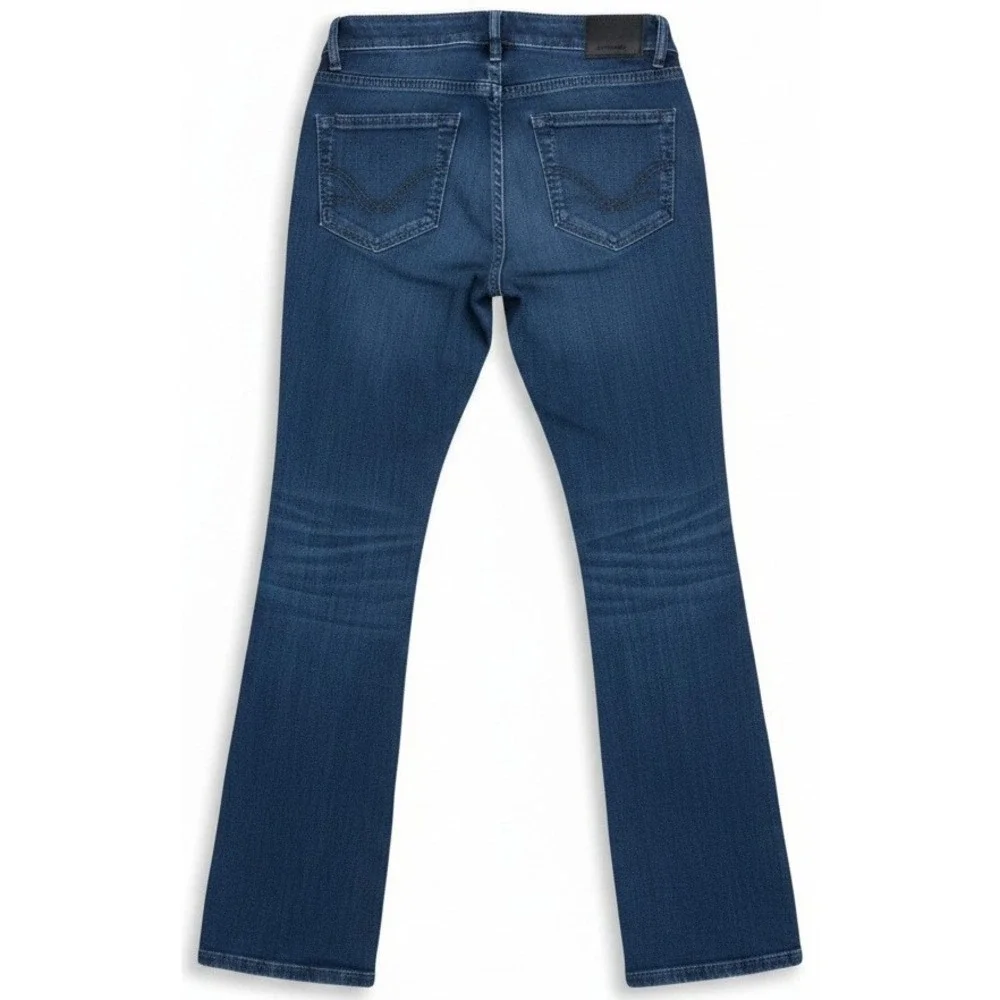 Vintage‎ America Blues Boho Straight Jeans Women's 2R 26 Dark Wash Stretch Denim